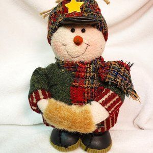 Small Snowman with Leather Like boots